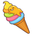 Gudetama Rainbow Ice Cream Delight Default