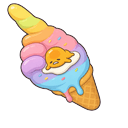 Gudetama Rainbow Ice Cream Delight Pointer