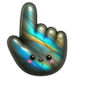Kawaii Labradorite Glow Pointer