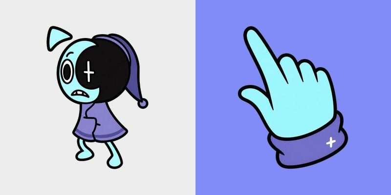 Cute Cyan Nightcap Ghost
