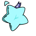 Cute Cyan Plush Star Default