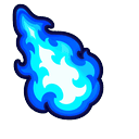 Cute Cyan Spirit Flame Default