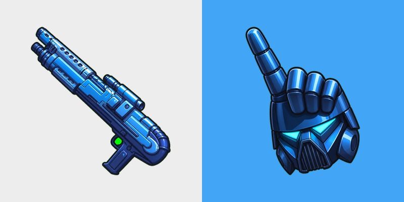 Cute Dark Trooper Blaster Blue