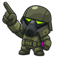 Cute Dark Trooper Blaster Green Pointer