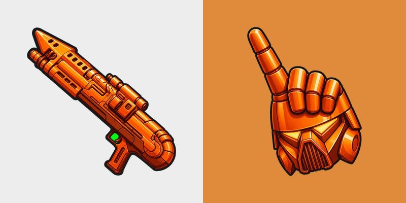 Cute Dark Trooper Blaster Orange