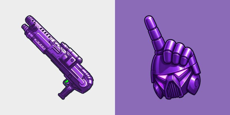 Cute Dark Trooper Blaster Purple
