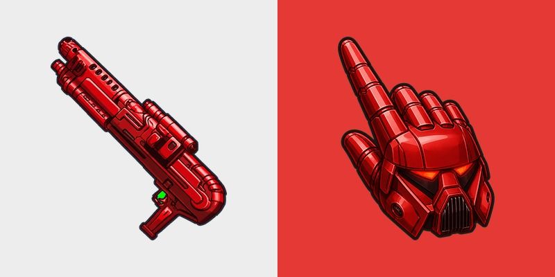 Cute Dark Trooper Blaster Red