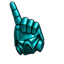 Cute Dark Trooper Blaster Teal Pointer