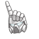 Cute Dark Trooper Blaster White Pointer