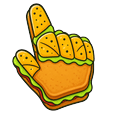 Cute Egg Sandwich Pointer