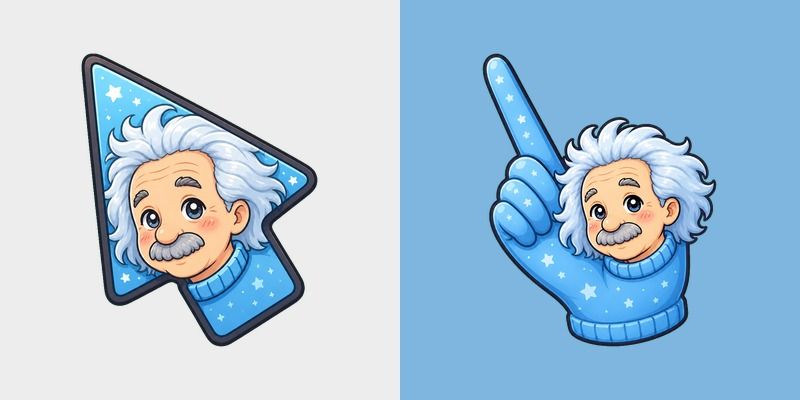 Cute Einstein Blue