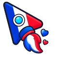 Cute France Rocket Default
