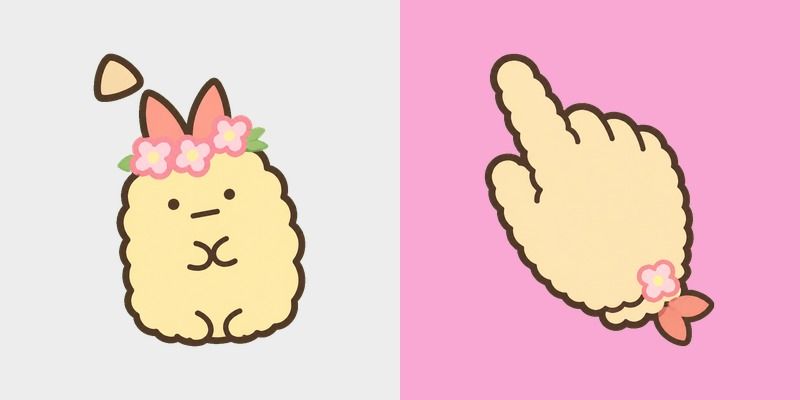 Cute Fried Shrimp Tail