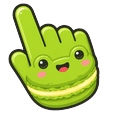 Cute Frog Macaron Pointer