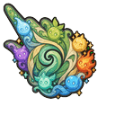 Cute Genshin Impact Logo and Elements of Teyvat Pointer