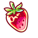 Cute Glassy Cherry Strawberry Cursor Default