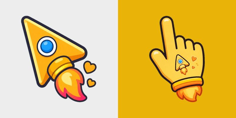 Cute Gold Rocket