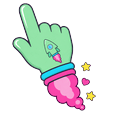 Cute Green Rocket Pointer