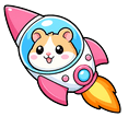 Cute Hamster Rocket Default