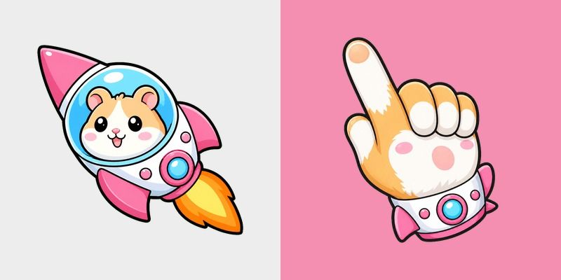 Cute Hamster Rocket