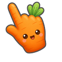 Cute Hello Kitty Orange Carrot Cursor Pointer