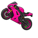 Cute Hot Pink Sportbike Default
