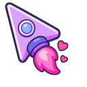Cute Lavender Rocket Default