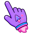 Cute Lavender Rocket Pointer