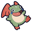Custom Cute Leaf Frog Flyer Cursor Pointer