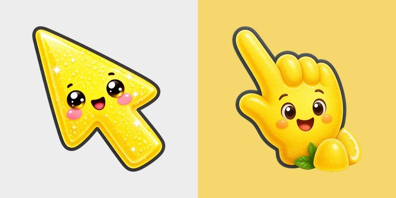 Cute Lemon Drop Cursor Pack