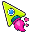 Cute Lime Rocket Default