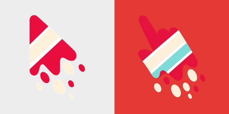 Cute Melt Stripe Cherry Cream custom cursor pack preview for Chrome, Edge and Windows