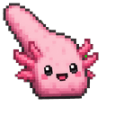 Cute Minecraft Axolotl Pointer