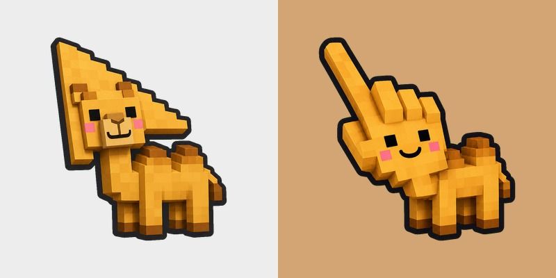 Cute Minecraft Camel