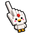Cute Minecraft Chicken Pointer
