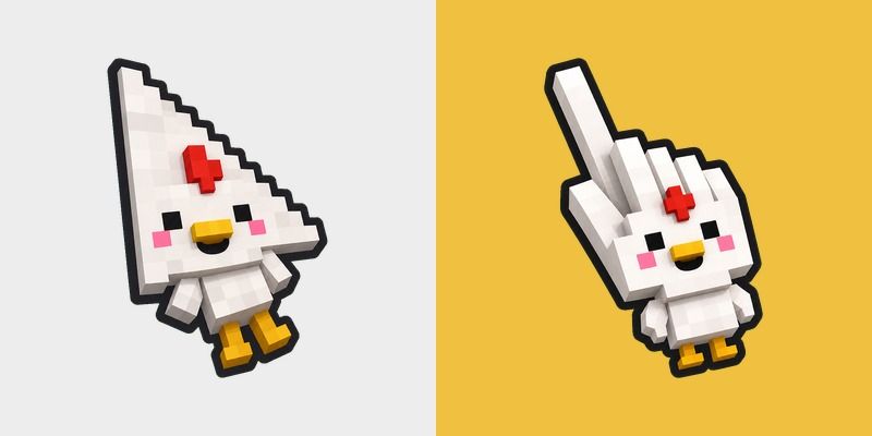 Cute Minecraft Chicken