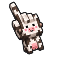 Cute Minecraft Cow Pointer