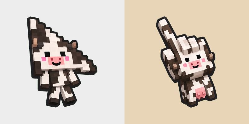 Cute Minecraft Cow