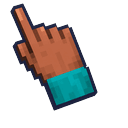Cute Minecraft Diamond Sword Slash Pointer