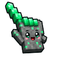 Cute Minecraft Emerald Ore Pointer
