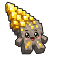Cute Minecraft Gold Ore Default