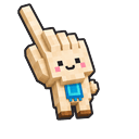Cute Minecraft Llama Pointer