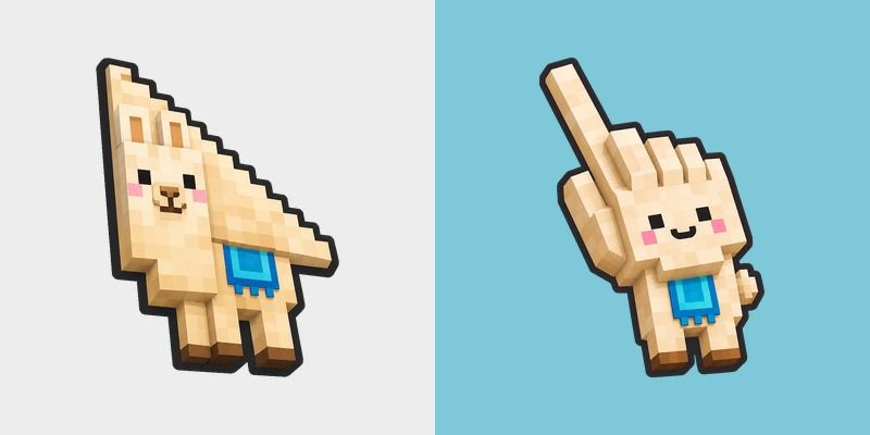 Cute Minecraft Llama