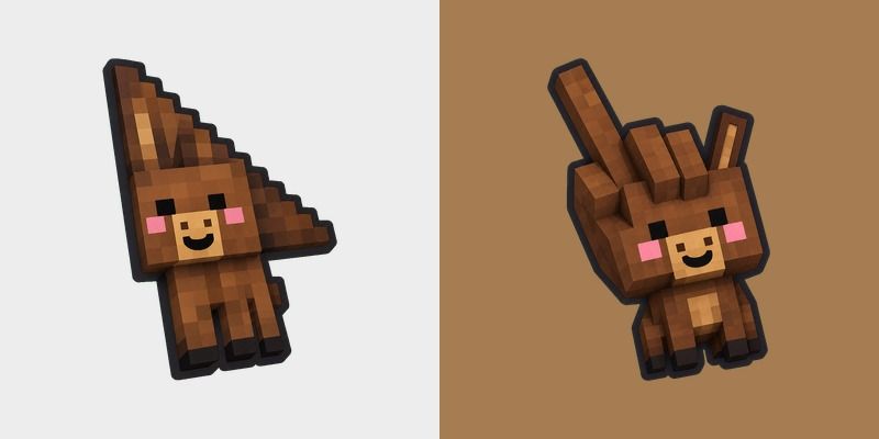 Cute Minecraft Mule