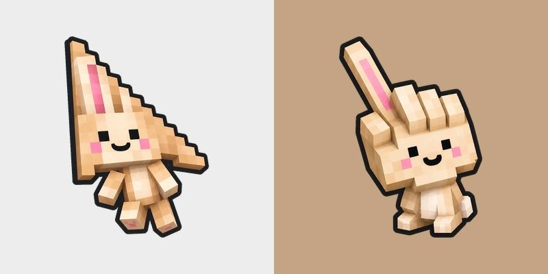 Cute Minecraft Rabbit