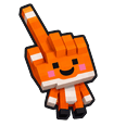 Cute Minecraft Red Fox Pointer