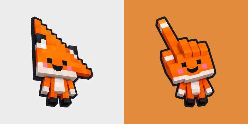 Cute Minecraft Red Fox