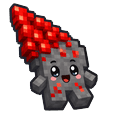 Cute Minecraft Redstone Ore Default