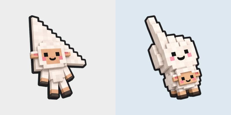 Cute Minecraft Sheep
