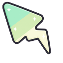 Cute Mint Cream Bolt Default